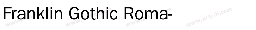Franklin Gothic Roma字体转换